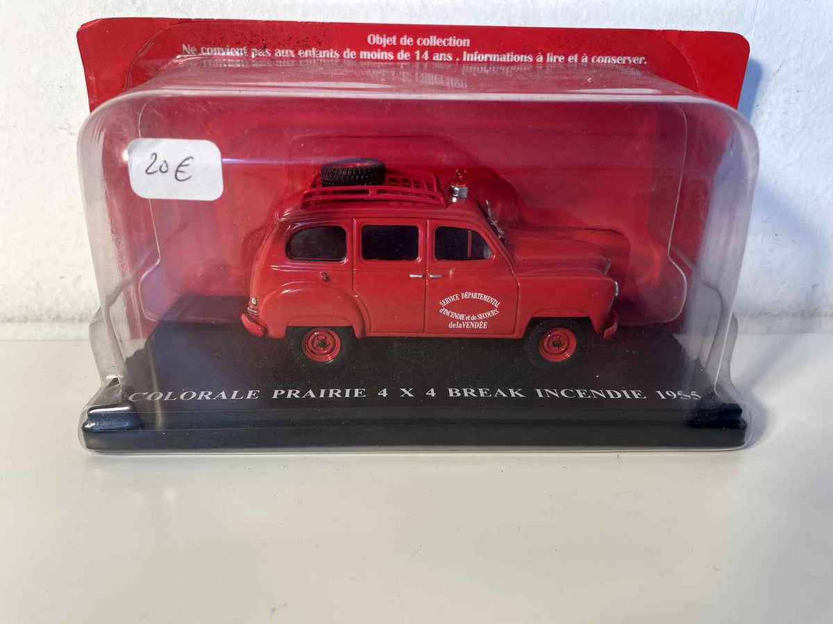 Renault Colorale Prairie 4x4 rout Kombi Pompjeeën vun 1955 (an Blisterpackung)