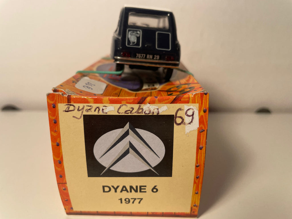 Citroën Dyane Caban dunke Blull an wäiss Dach - NOREV (Auto an Kartonkëscht)