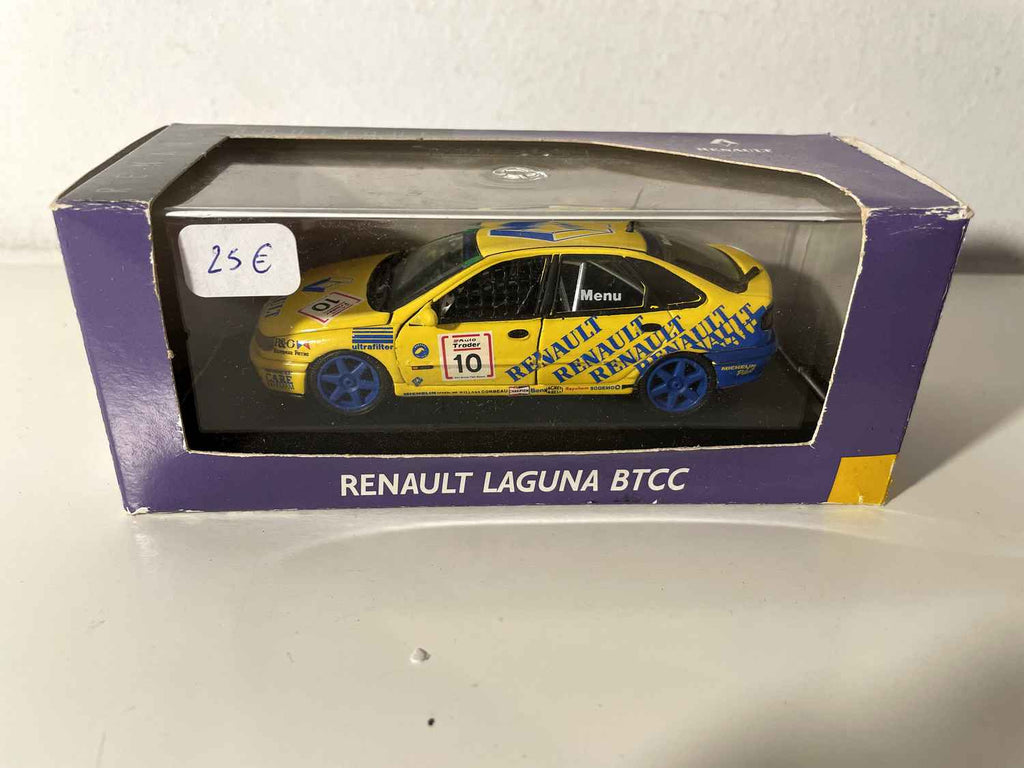Renault Laguna BTCC żółty numer 10 - Vitesse (opakowanie z fioletowego kartonu)
