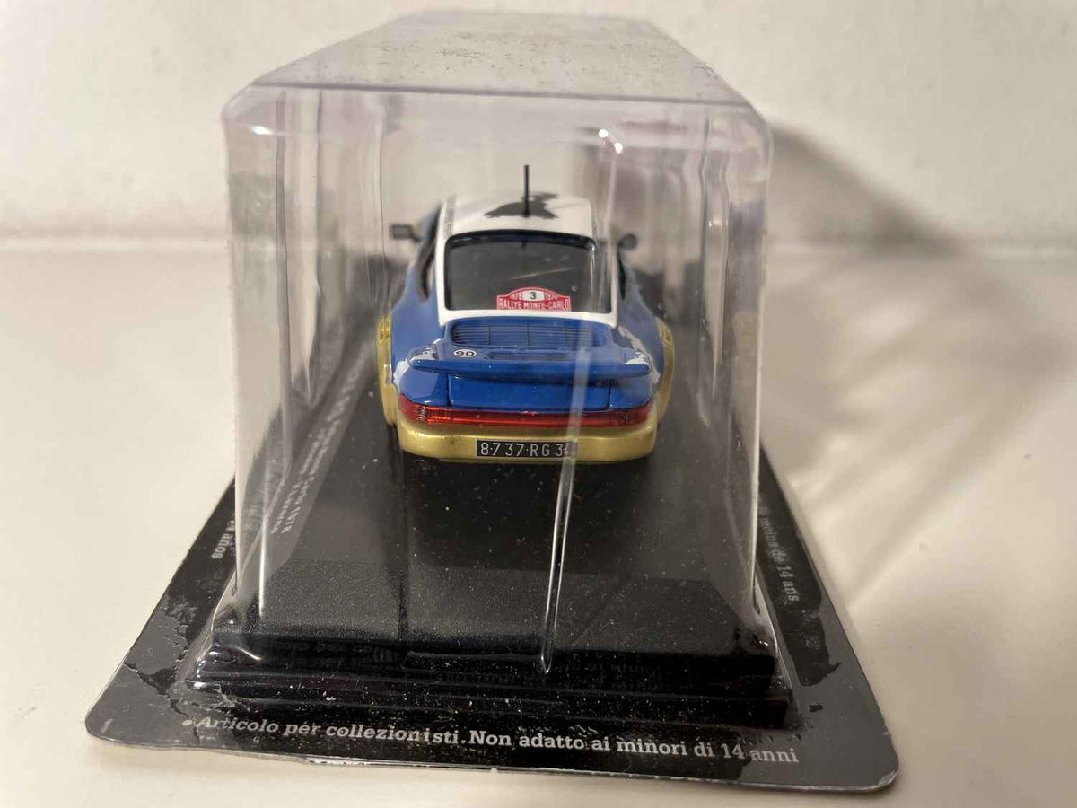 Porsche 911 Carrera RS niebieska numer 3 - Rajd Monte Carlo 1978