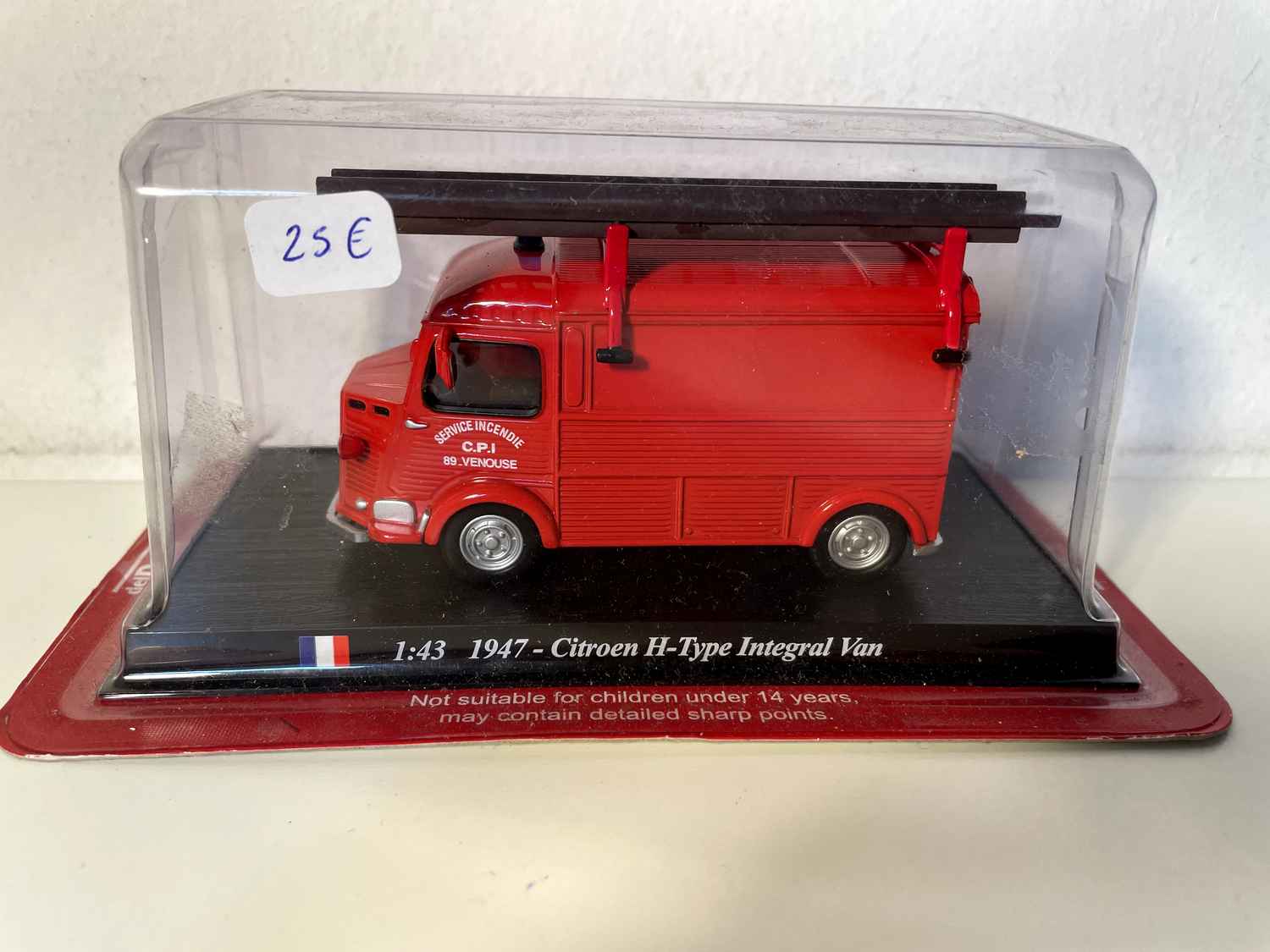 Citroën Typ H Integral Van rout POMPJÉIERE vun 1947 (Del Prado)