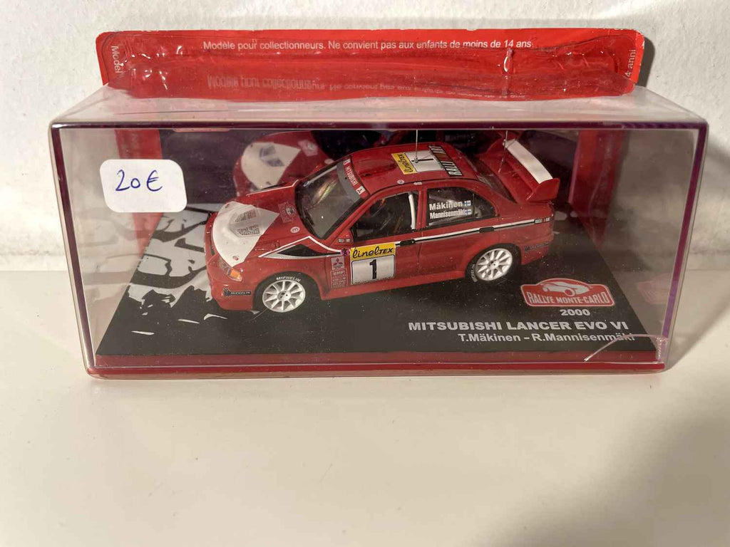 Mitsubishi Lancer EVO VI red number 1 - 2000 Monte Carlo Rally