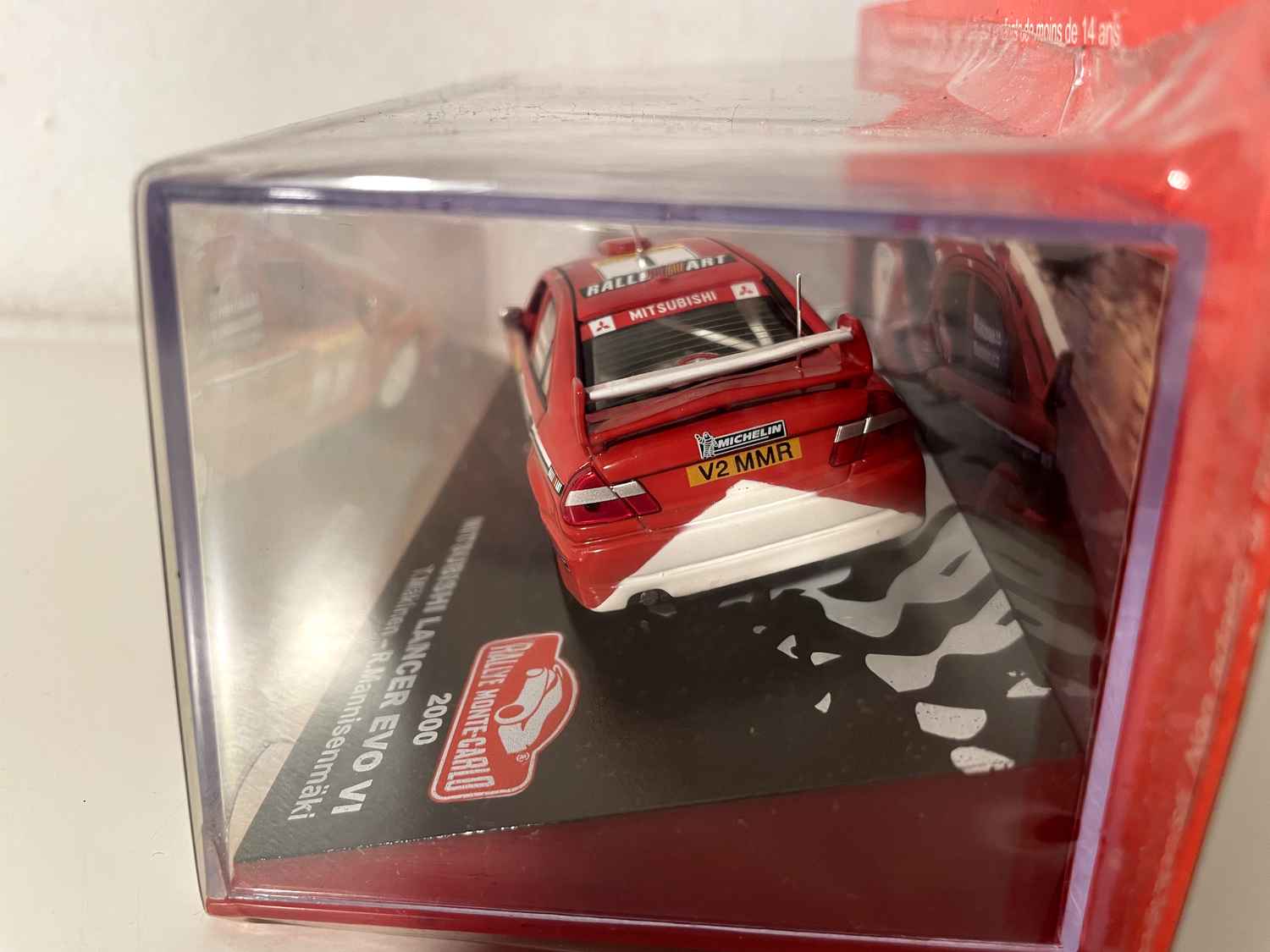 Mitsubishi Lancer EVO VI vermelho número 1 - Rally de Monte Carlo 2000