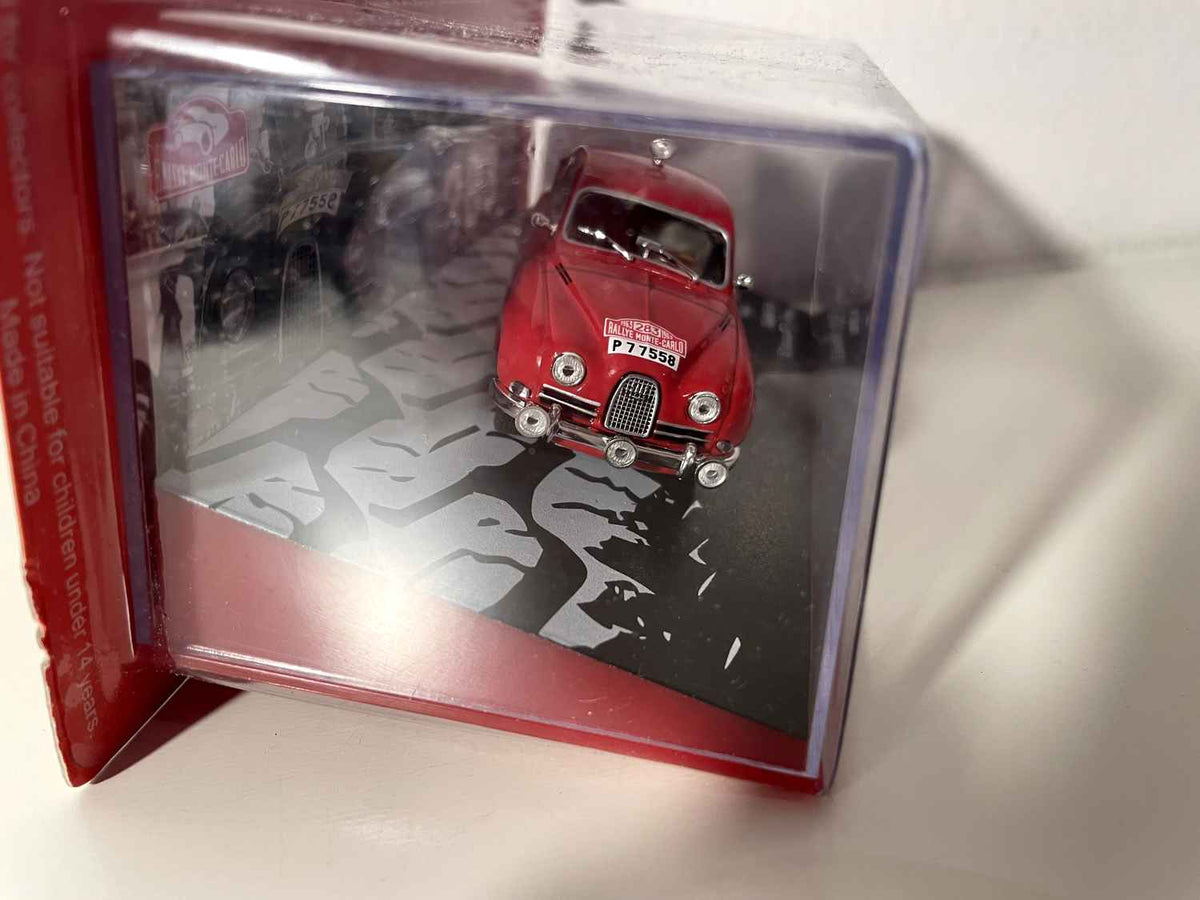 Saab 96 vermelho número 283 - Rally de Monte-Carlo de 1963