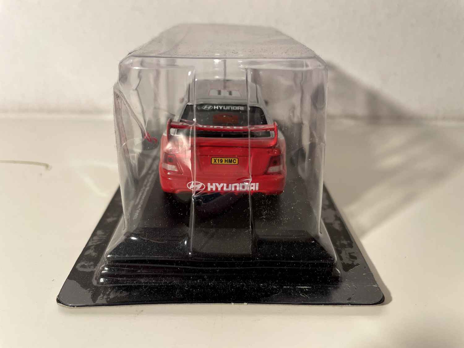 Hyundai Accent WRC grise et rouge numéro 11 - Rallye de Monté-Carlo de 2003 (blister)