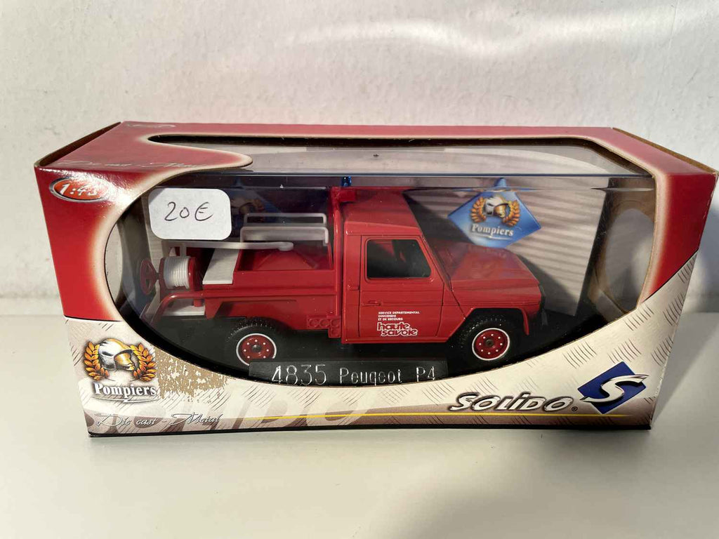 Peugeot P4 czerwony STRAŻACI (Solido referencja 4835)