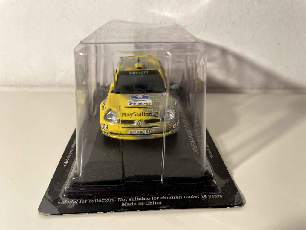 Renault Clio S1600 jaune et grise numéro 61 - Rallye de l'Acropole de 2003