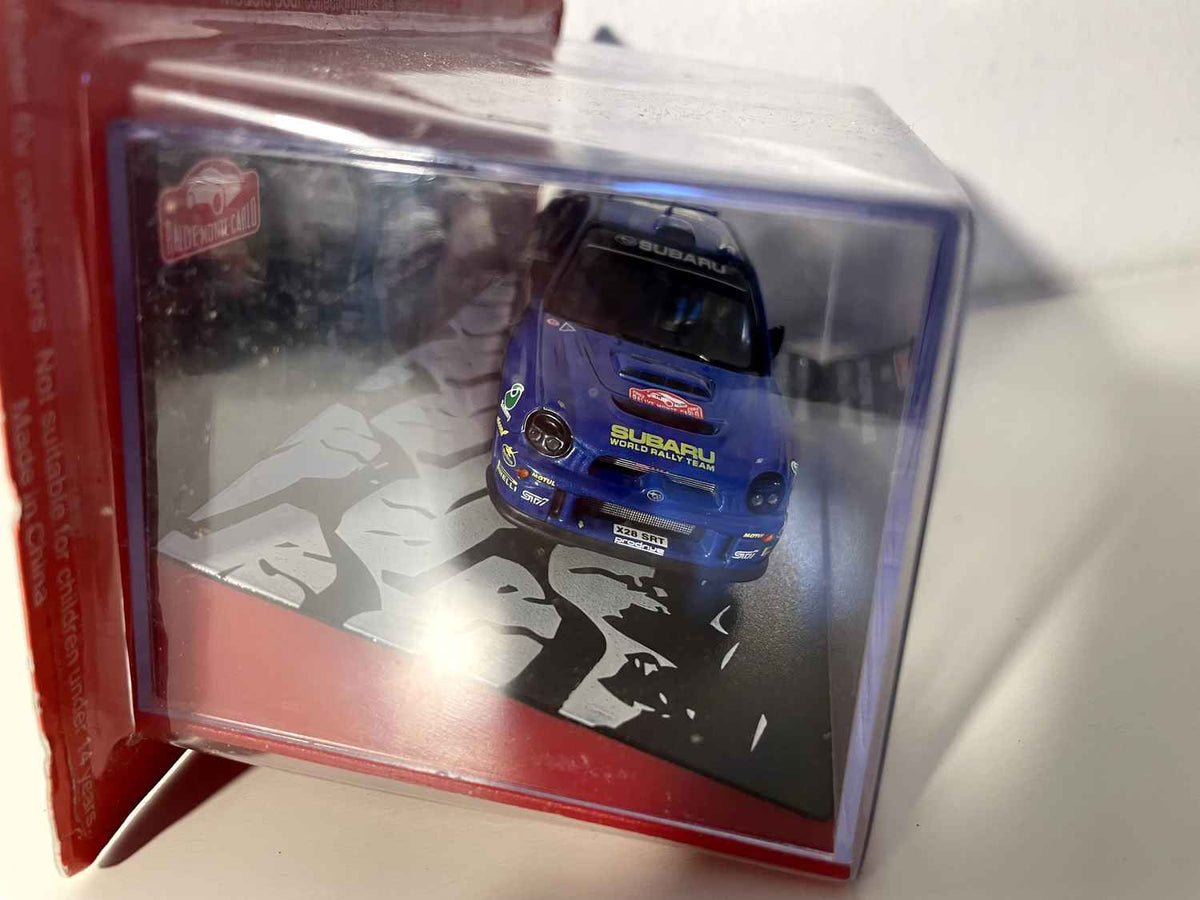 Subaru Impreza WRC niebieska numer 10 - Rajd Monako 2002