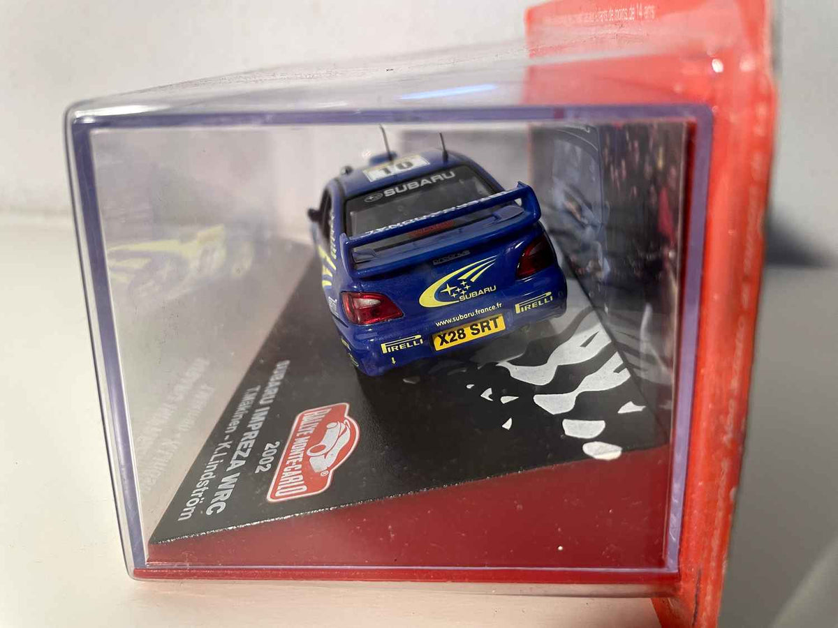 Subaru Impreza WRC niebieska numer 10 - Rajd Monako 2002