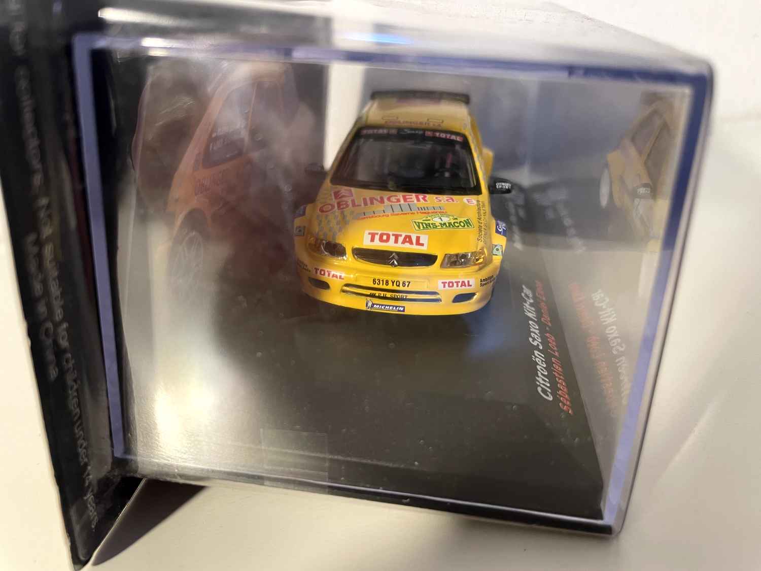 Citroën Saxo Kit-Car giel Nummer 1 - Rallye des Vins Mâcon 1999