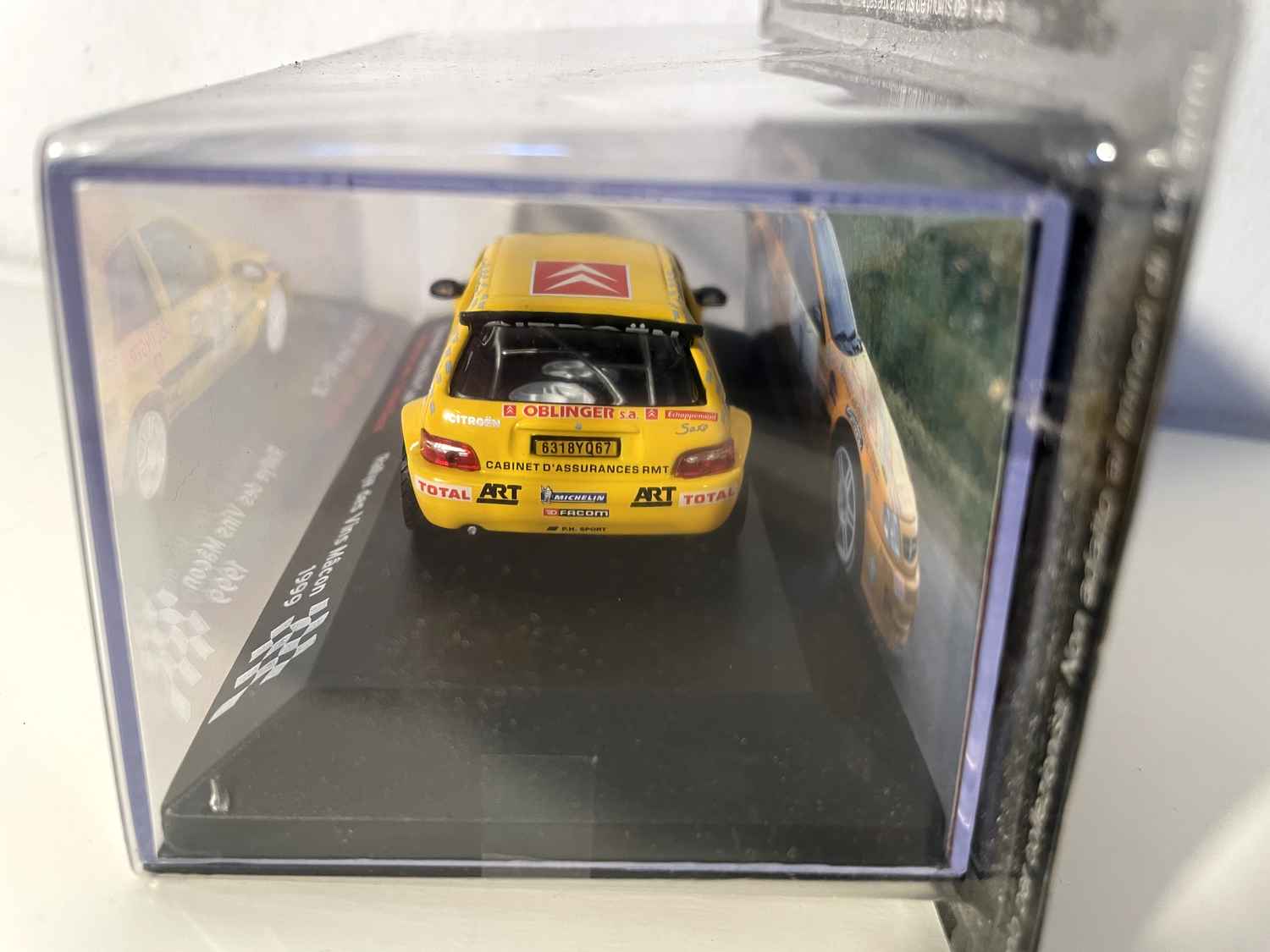 Citroën Saxo Kit-Car giel Nummer 1 - Rallye des Vins Mâcon 1999