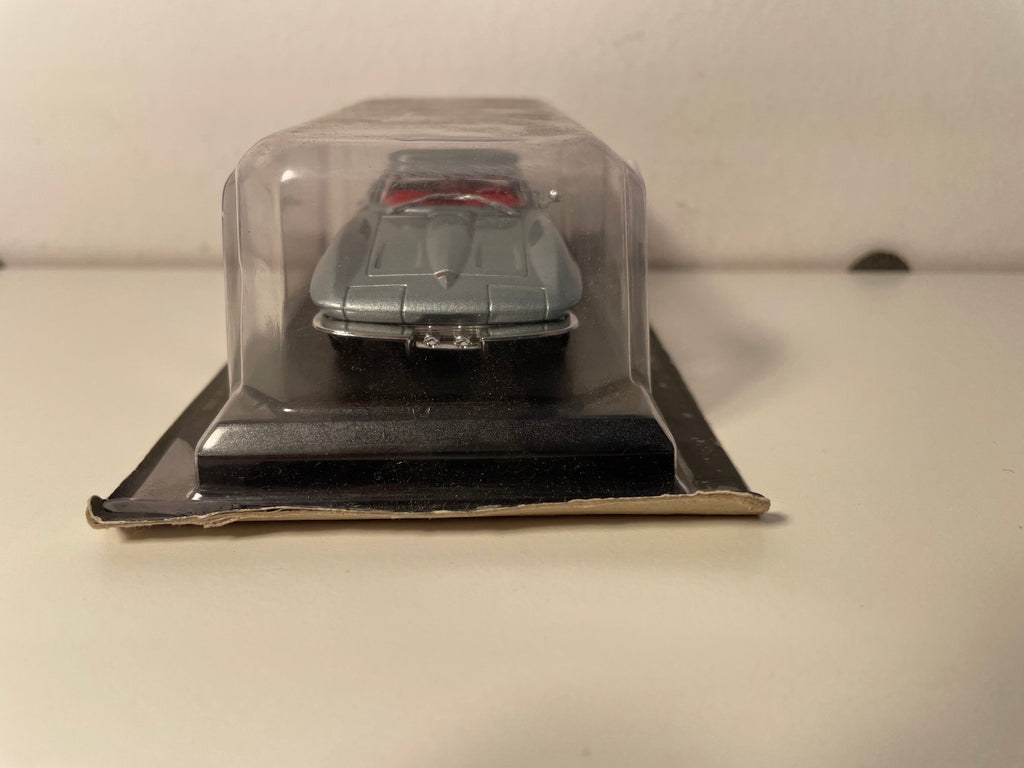 Chevrolette Corvette Stingray grise de 1963 (voiture américaine) - Blister