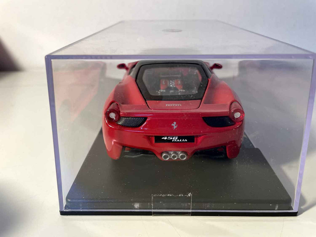 Ferrari 458 Italia rouge de 2009 - BURAGO (échelle: 1/24ème)