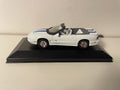 Pontiac Firebird Trans Am 1999 Branco e Azul (Carro Americano) - Caixa em Plexiglas