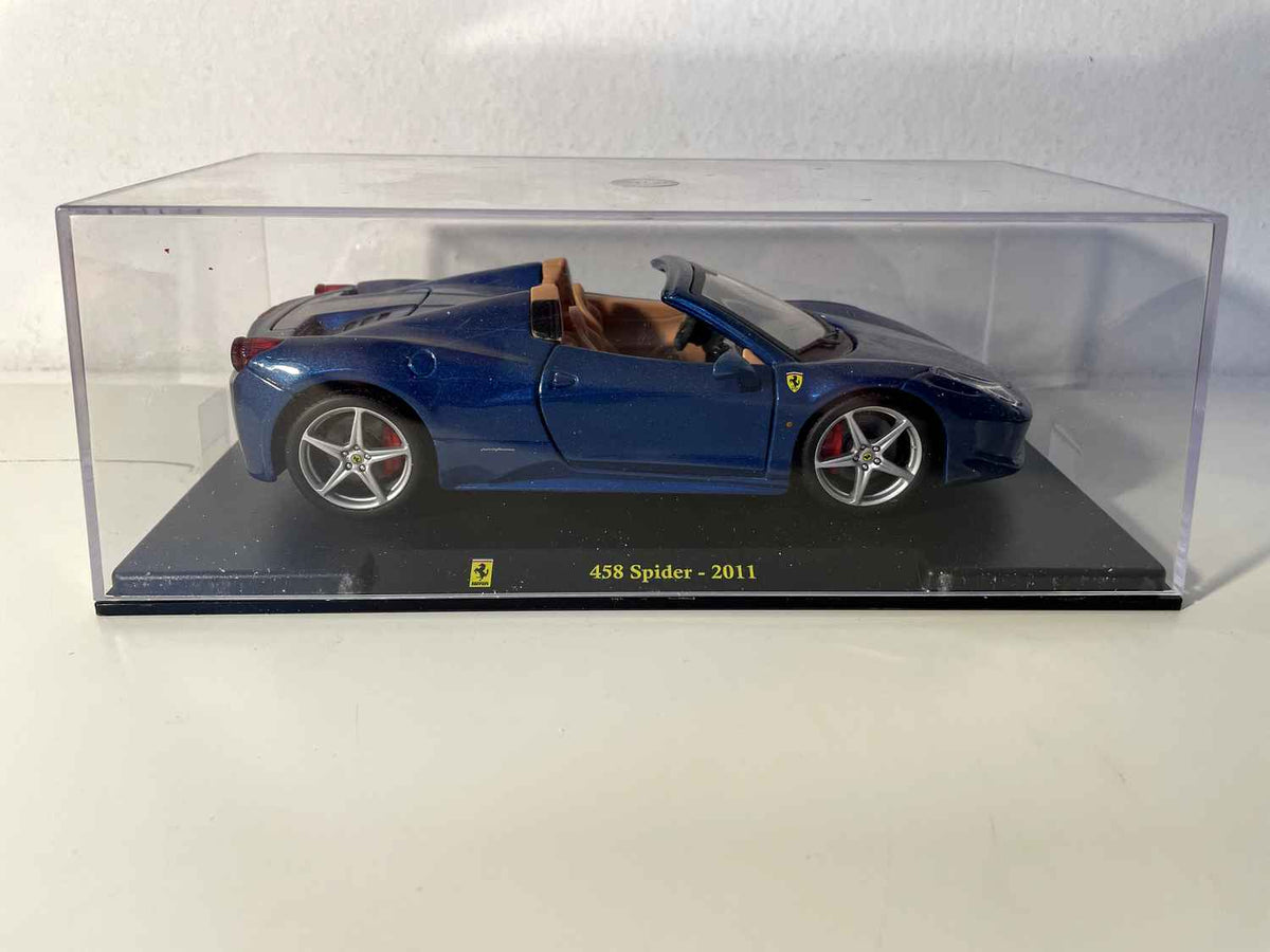 Ferrari 458 Spider blu del 2011 - BURAGO (scala: 1/24)