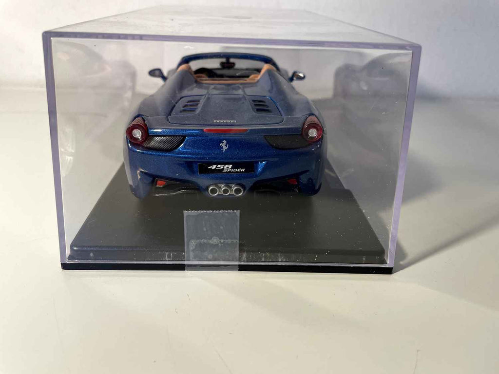 Ferrari 458 Spider blu del 2011 - BURAGO (scala: 1/24)
