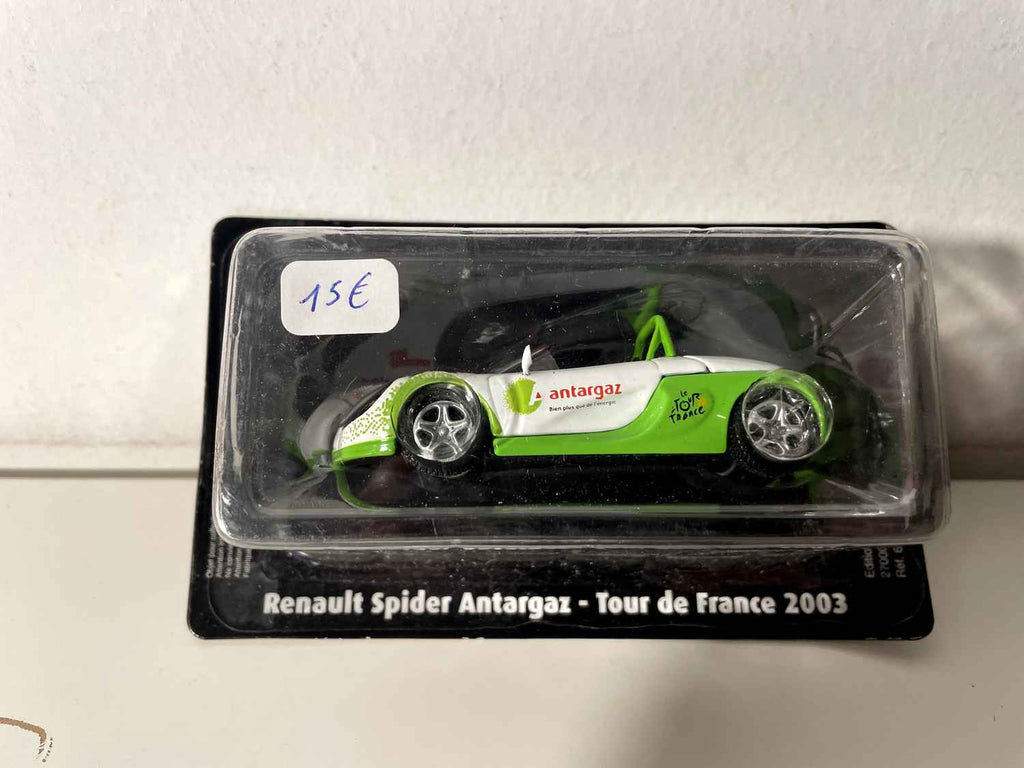 Renault Spider wäiss a gréng ANTARGAZ vum Tour de France 2003