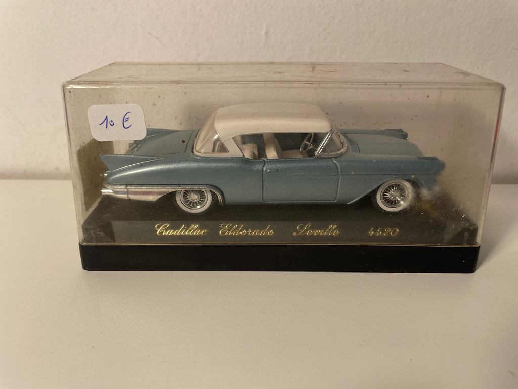 Cadillac Eldorado Séville bleue et toit blanc - Solido référence 4520 (voiture américaine)