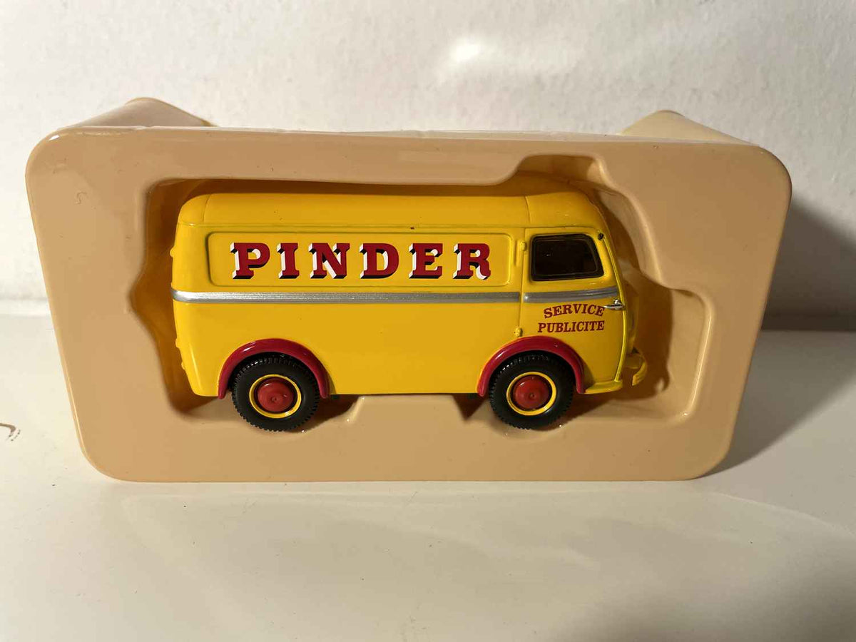 Pegeot D3A giel PINDER Servicen Reklamm - CORGI
