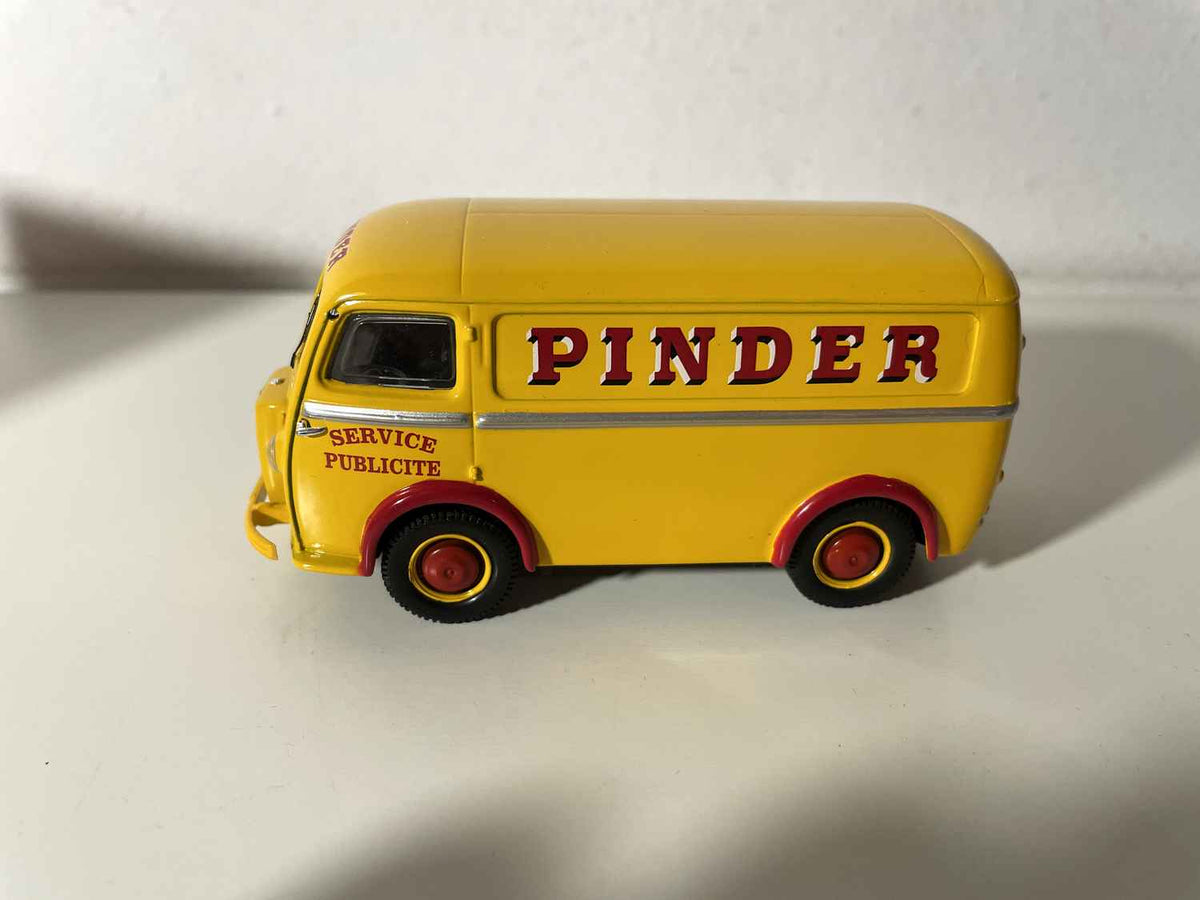 Pegeot D3A giel PINDER Servicen Reklamm - CORGI