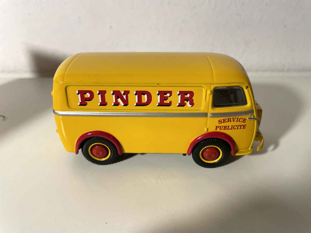 Pegeot D3A giel PINDER Servicen Reklamm - CORGI