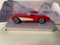 Rout an beige Chevrolet Corvette Dinky - Matchbox (amerikanescht Auto)