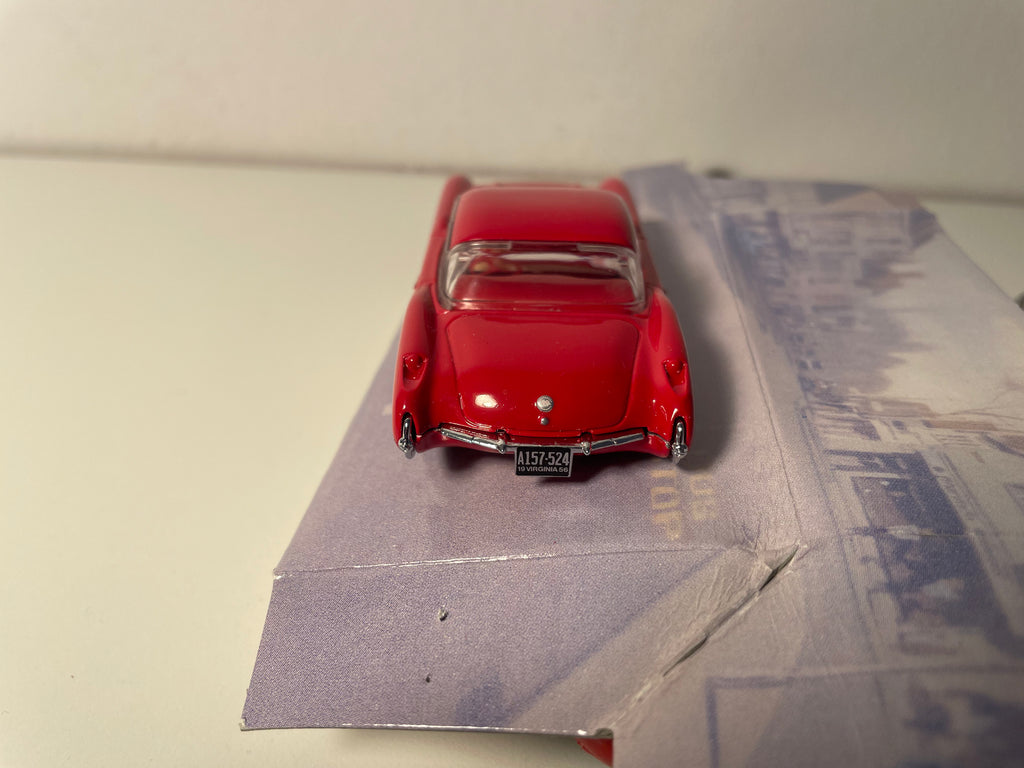 Rout an beige Chevrolet Corvette Dinky - Matchbox (amerikanescht Auto)