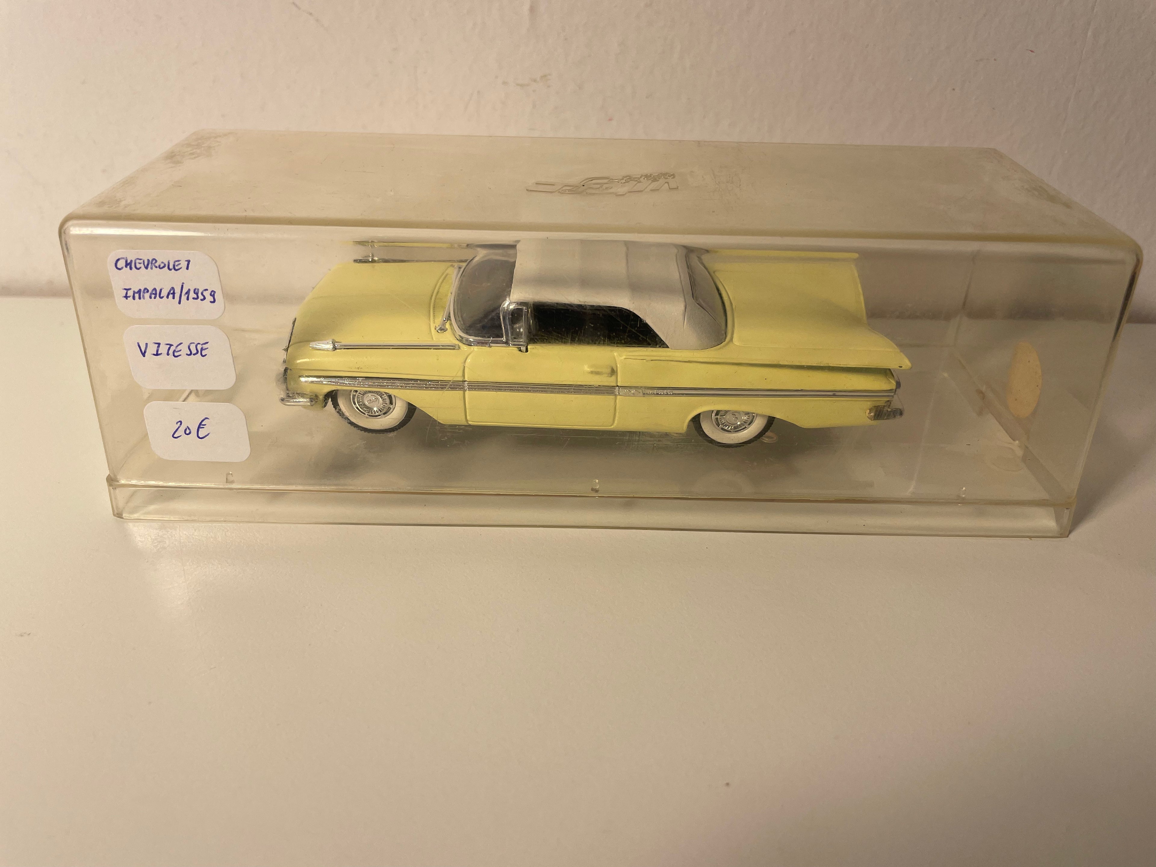 1959 Gele Chevrolet Impala - VITESSE (Amerikaanse Auto)