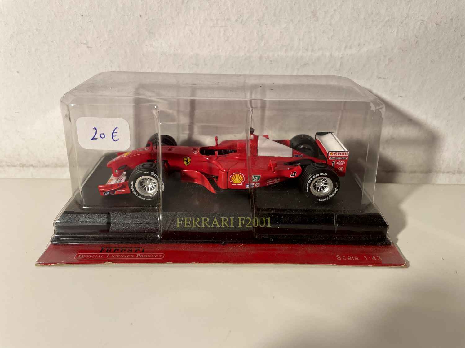 Ferrari F2001 rood nummer 1 - Formule 1 (Altaya)