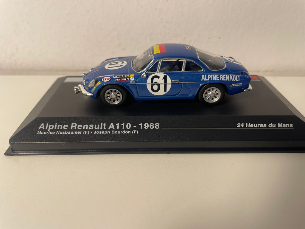 Renault Alpine A110 azul número 61 - 24 horas de Le Mans de 1968