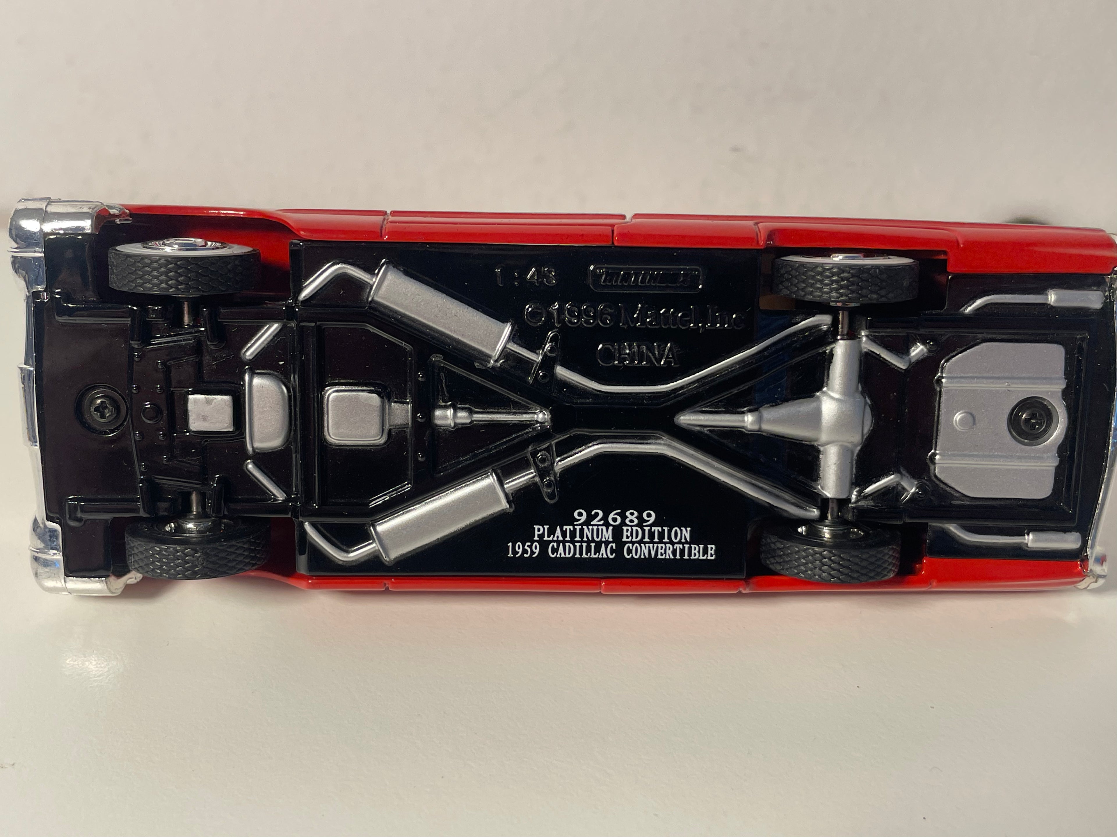 Cadillac convertible rojo de 1959 - Matchbox Collectibles - Edición Platino (coche americano)