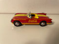 Chevrolet Corvette rouge a giel vun 1953 COCA-COLA - MATCHBOX (amerikaneschen Auto)