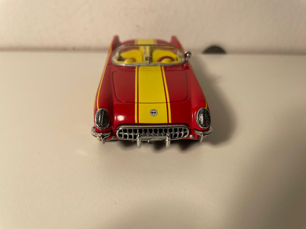 Chevrolet Corvette rouge a giel vun 1953 COCA-COLA - MATCHBOX (amerikaneschen Auto)