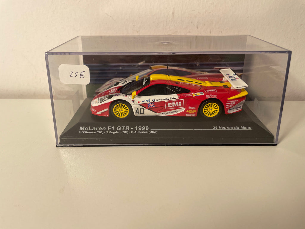 McLaren F1 GTR red, white and yellow number 40 - 24 Hours of Le Mans 1998
