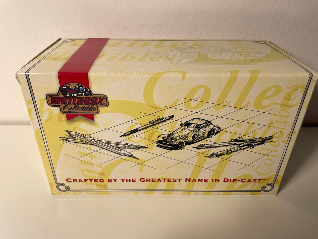 Chevrolet Corvette rouge a giel vun 1953 COCA-COLA - MATCHBOX (amerikaneschen Auto)