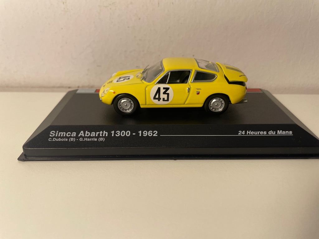 Simca Abarth 1300 yellow number 43 - 24 Hours of Le Mans 1962