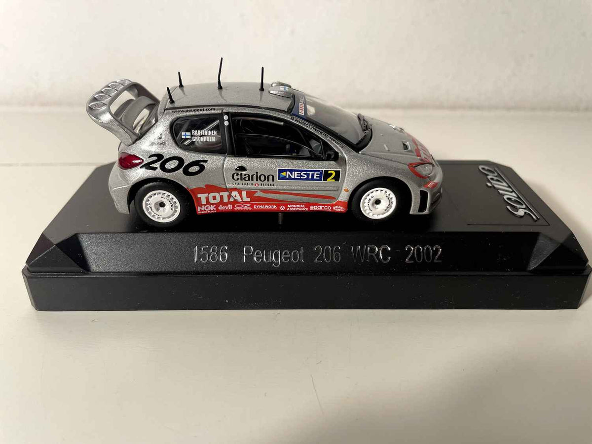 Peugeot 206 WRC gris vun 2002 - Solido Referenz 1586