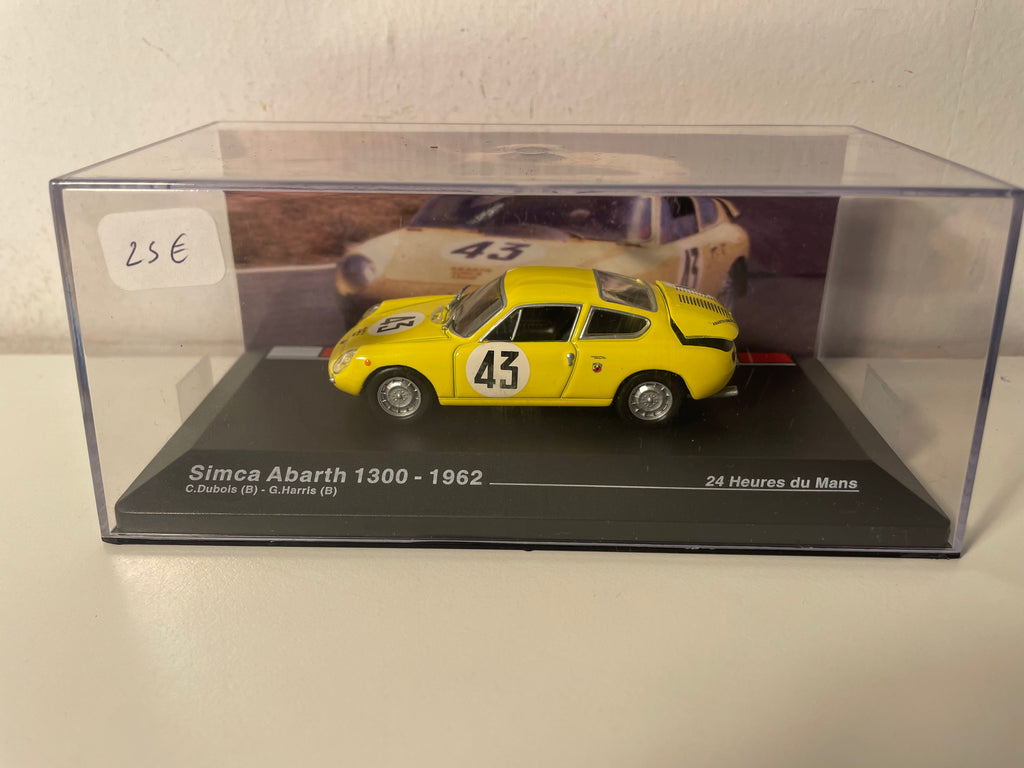 Simca Abarth 1300 yellow number 43 - 24 Hours of Le Mans 1962