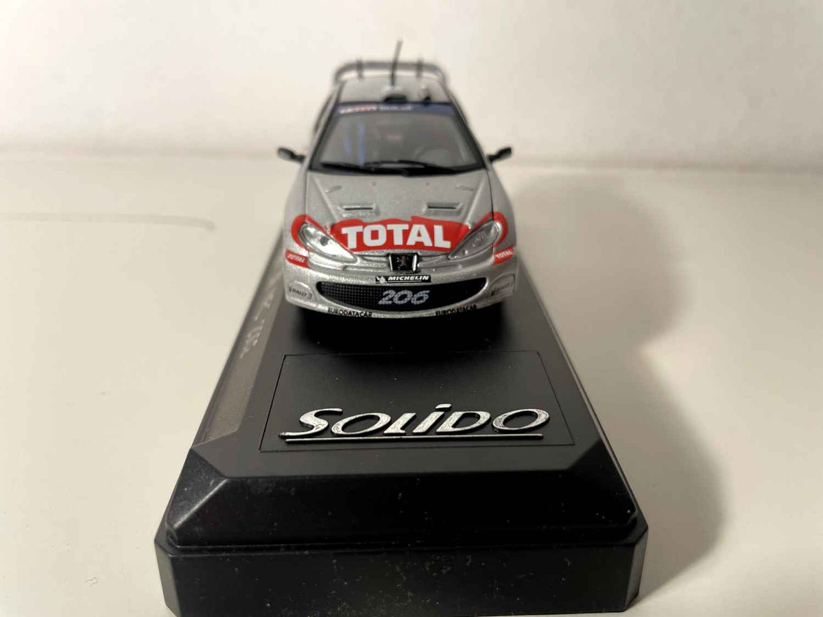 Peugeot 206 WRC gris vun 2002 - Solido Referenz 1586