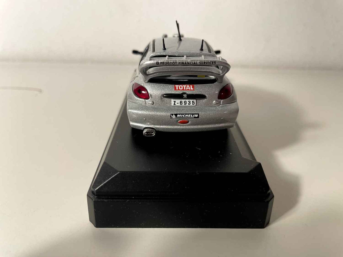 Peugeot 206 WRC gris vun 2002 - Solido Referenz 1586
