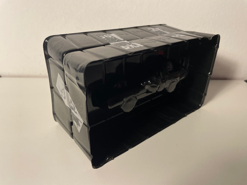 Pontiac GTO giel, blaut an rout - BUDWEISER Bieren - MATCHBOX (am amerikanesche Auto)