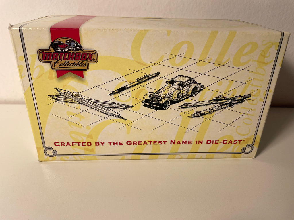 Pontiac GTO giel, blaut an rout - BUDWEISER Bieren - MATCHBOX (am amerikanesche Auto)