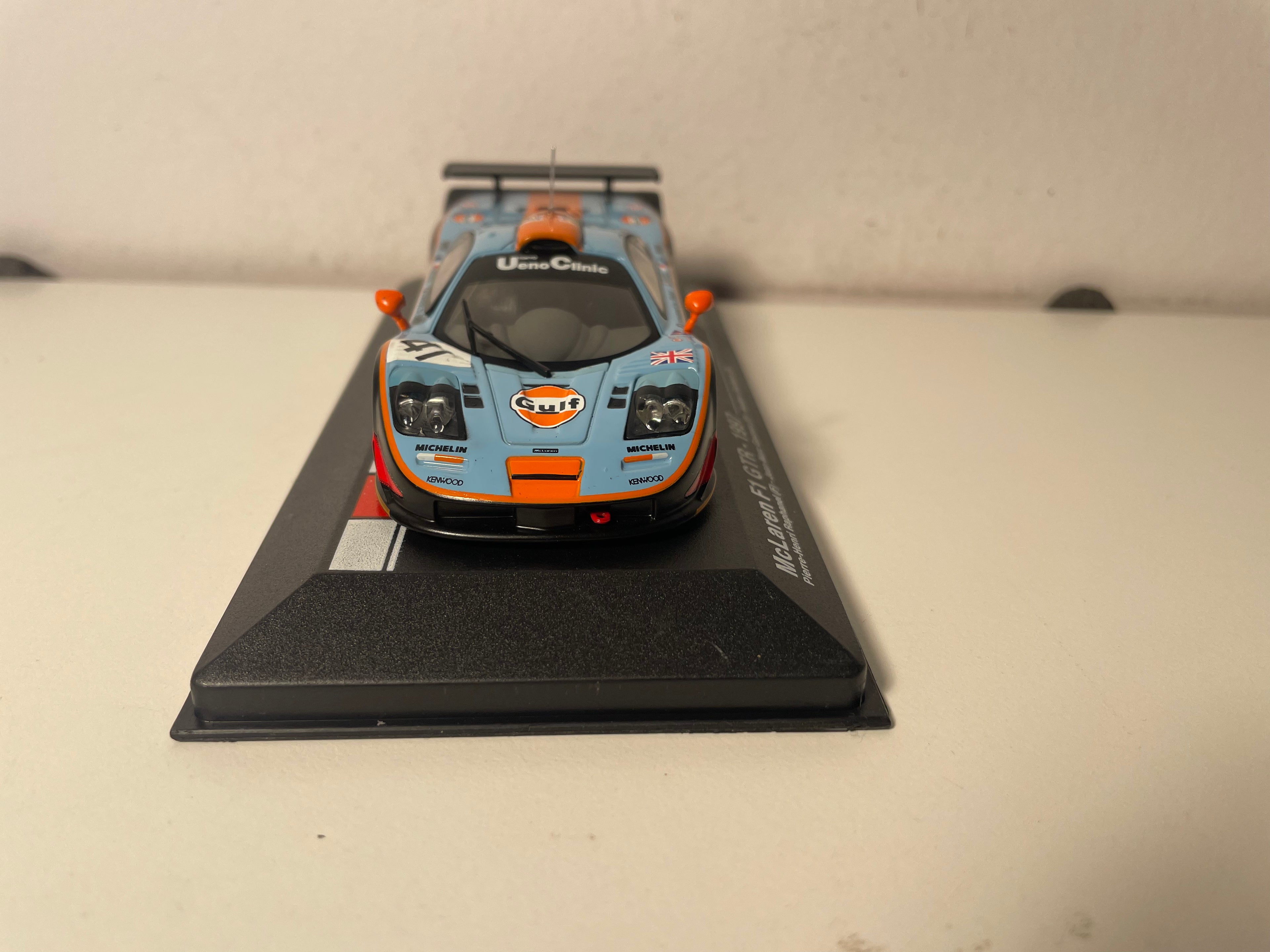 McLaren F1 GTR in GULF colors (blue and orange) - 1997 24 Hours of Le Mans number 41