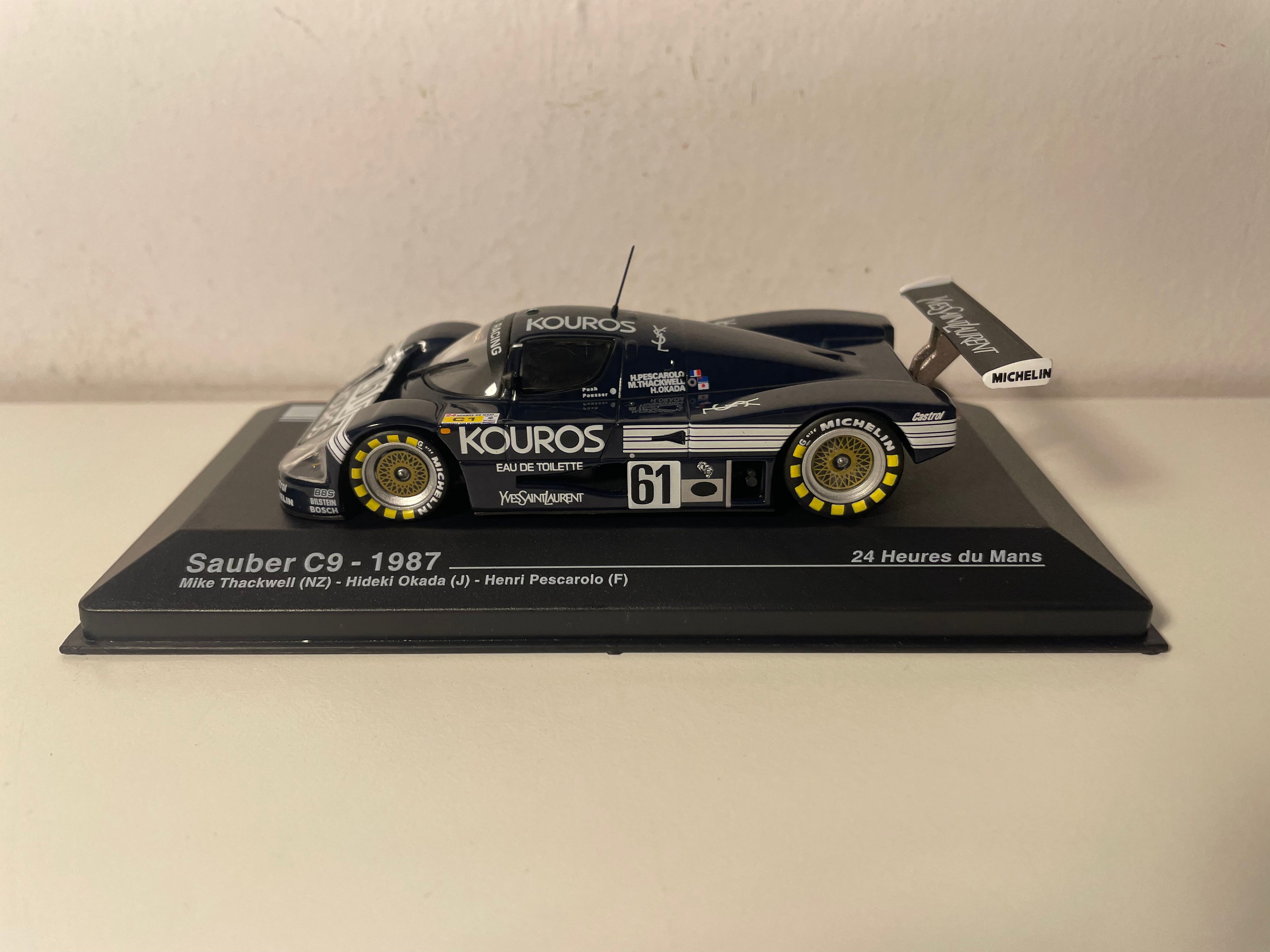 Sauber C9 Dunkelblau Nummer 61 - 24 Stunden von Le Mans 1987