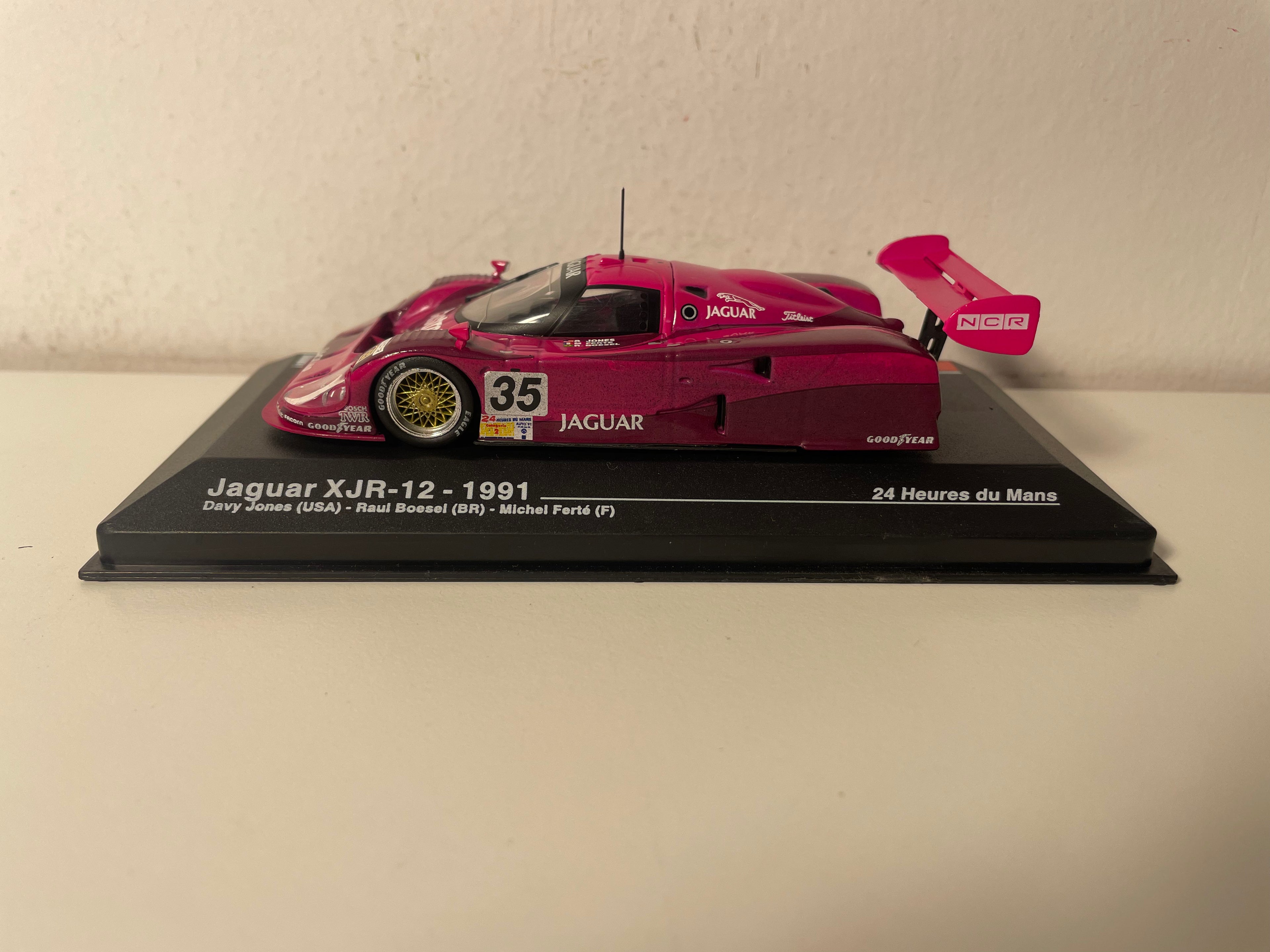 Dark Pink Jaguar XJR-12 Number 35 (24 Hours of Le Mans)
