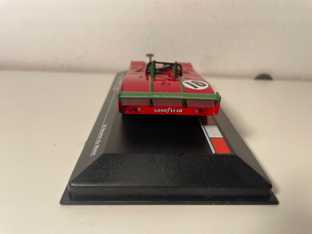 Ferrari 312PB rouge numéro 16 - 24 heures du Mans de 1973