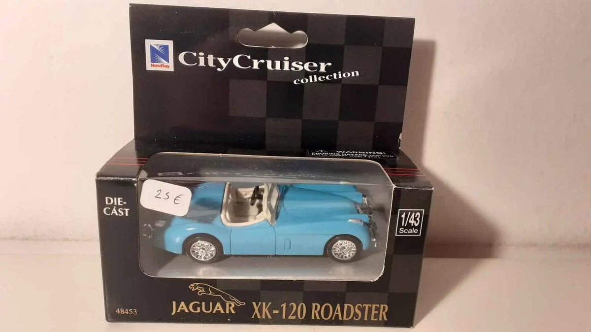 Jaguar XK-120 Roadster bleue Bernard Miniatures