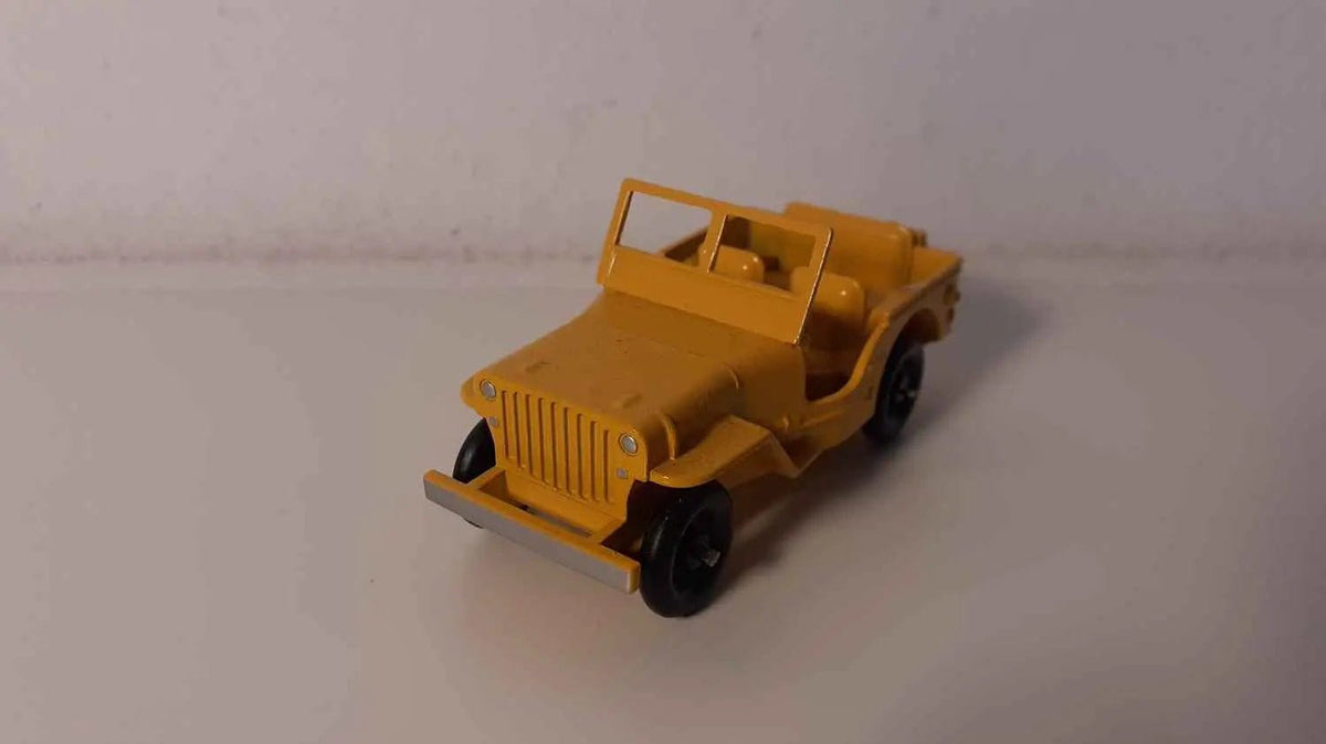 Jeep Willys jaune version civile Dinky-Toys (Editions Atlas) SANS boite Bernard Miniatures