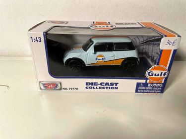 Mini Cooper aux couleurs de GULF (bleue et orange) Bernard Miniatures