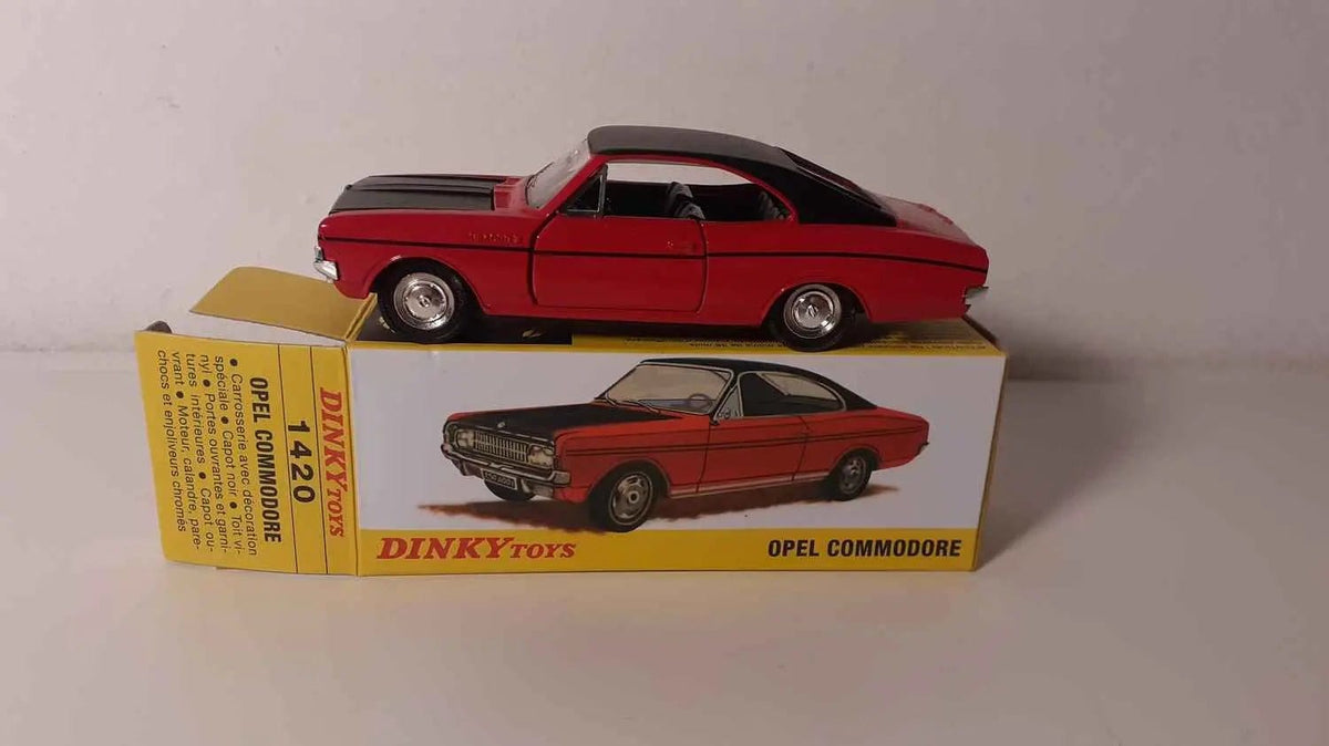 Opel Commodore rouge foncée et toit noir Dinky-Toys (Editions Atlas) Bernard Miniatures